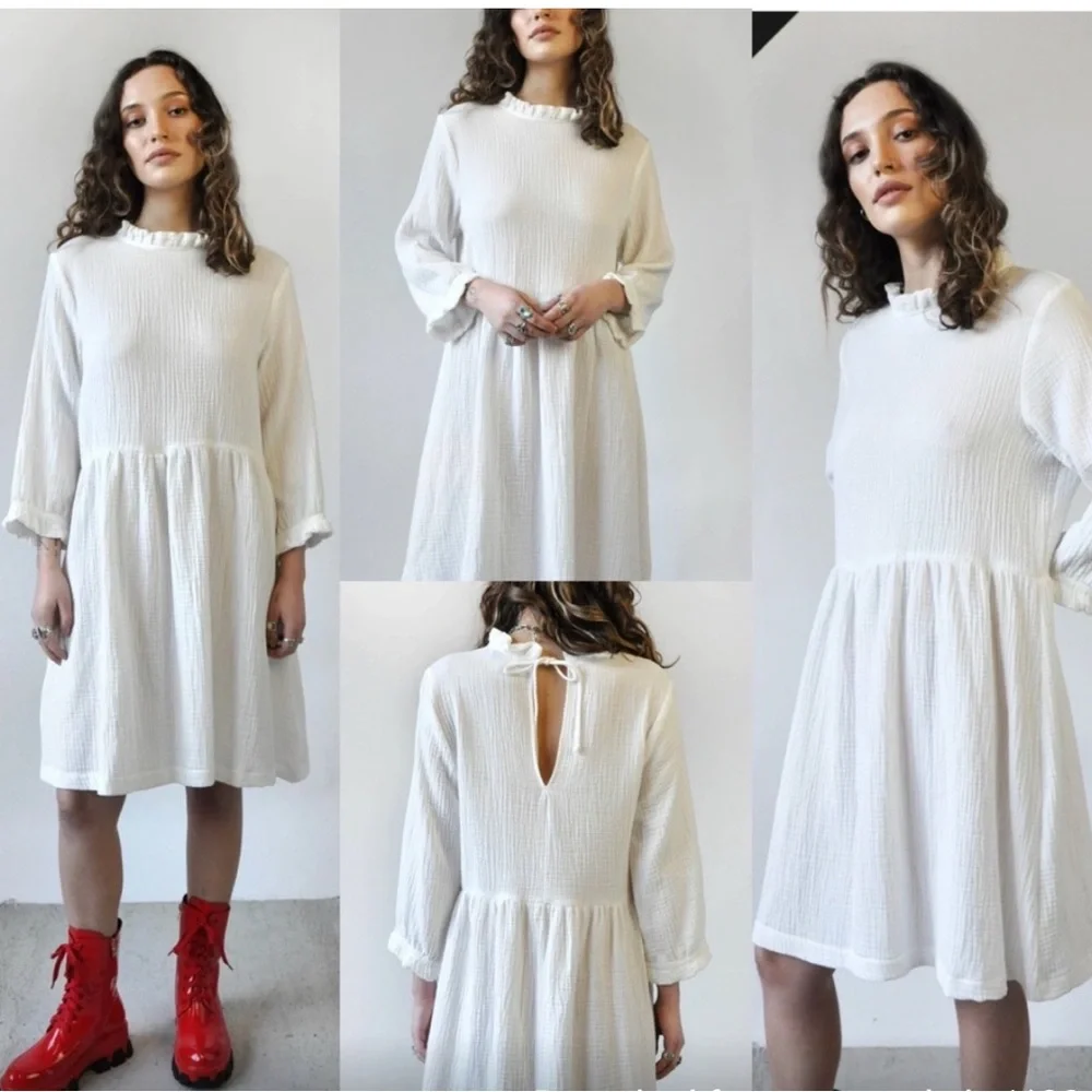 Noctex Ruffle Dress - Picture 1 of 3